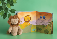 Mud Pie | Lion Book with Plush