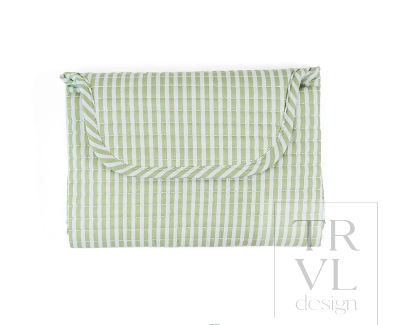 TRVL DESIGN | Quilted Stroller Bag Bundle in Pimlico Stripe Sage + Changer Mat+ Everyday