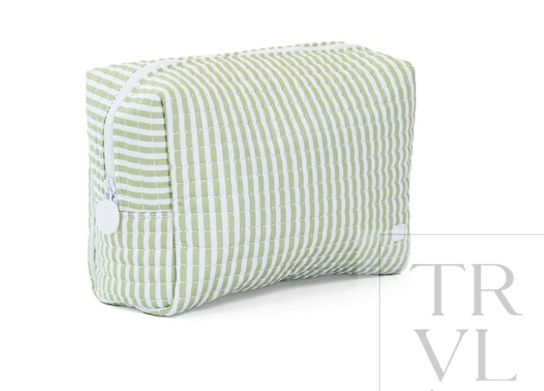 TRVL DESIGN | Quilted Stroller Bag Bundle in Pimlico Stripe Sage + Changer Mat+ Everyday