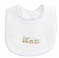 Baby Club Chic | Little Train Embroidered Pima Bib
