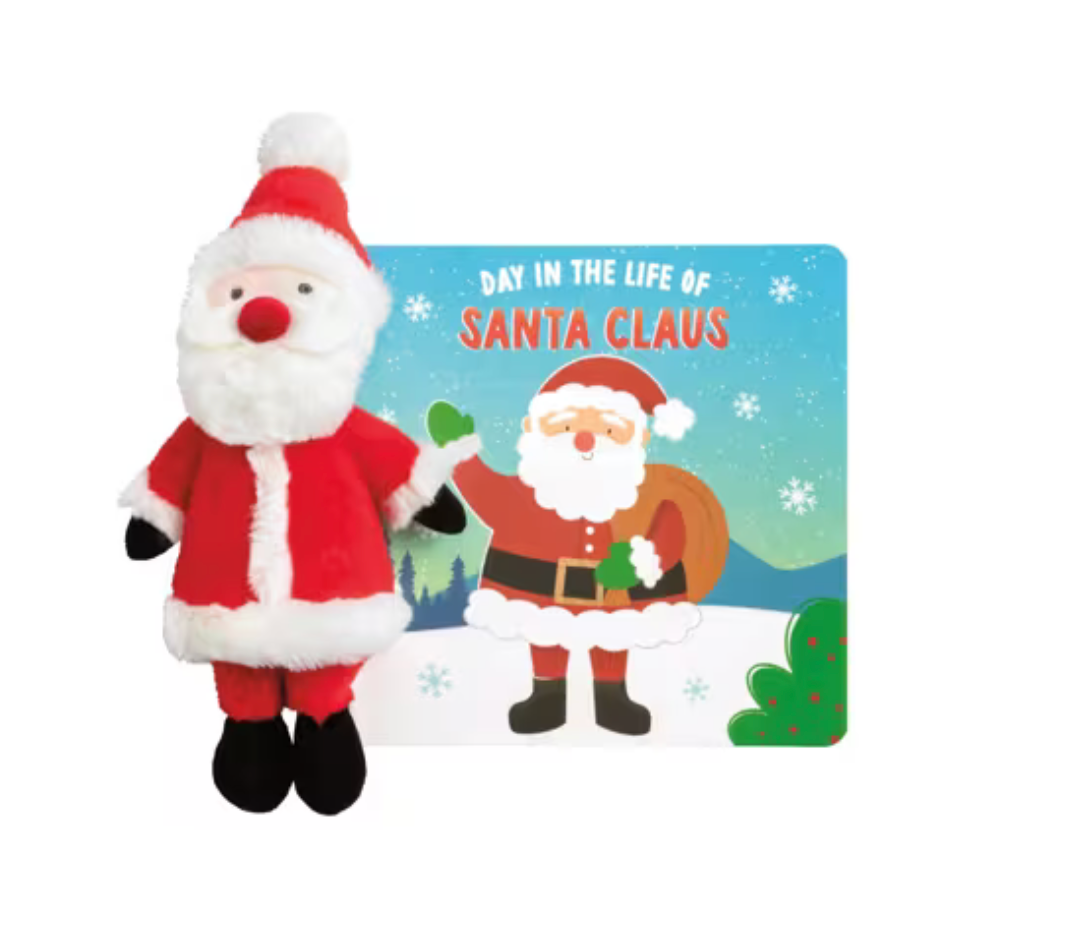 Mud Pie | Santa Book With Plush