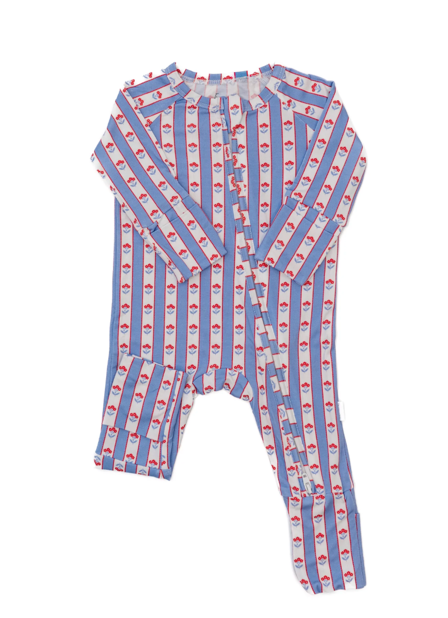 Uptown Baby | Scalloped Florals Sleep Romper