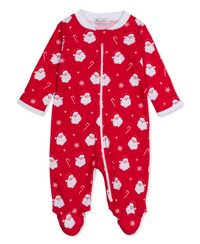Kissy Kissy | Christmas Santas Zip Footie