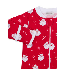 Kissy Kissy | Christmas Santas Zip Footie