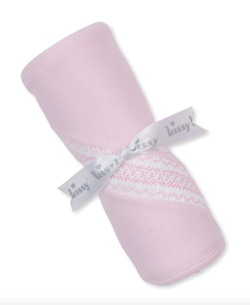 Kissy Kissy | Hand Smocked Blanket