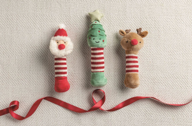 Mud Pie | Christmas Rattles