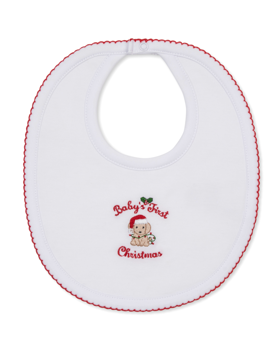 Kissy Kissy | Baby's First Christmas Bib