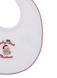 Kissy Kissy | Baby's First Christmas Bib