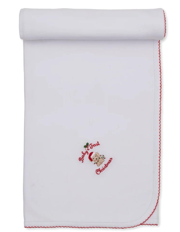 Kissy Kissy | Baby's First Christmas Blanket