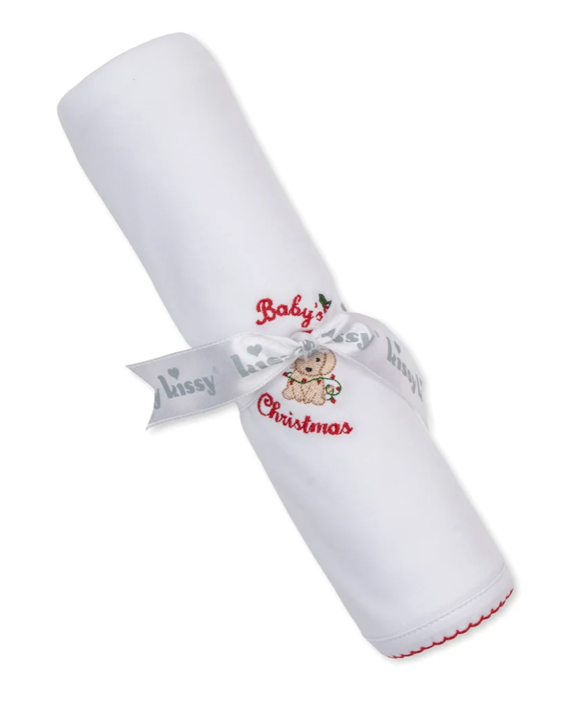 Kissy Kissy | Baby's First Christmas Blanket