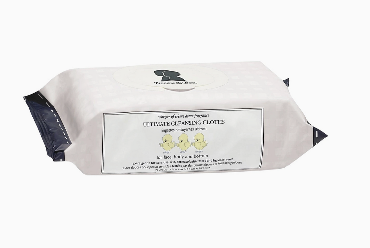 Noodle & Boo | Ultimate Cleansing Cloths - Creme Douce | For Face, Body & Bottom