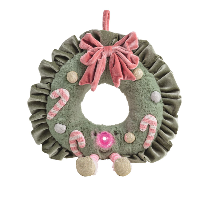 Mud Pie | Light up Wreath Plush