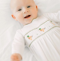 Magnolia Baby | Mallard Moments Smocked Footie