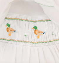 Magnolia Baby | Mallard Moments Smocked Footie