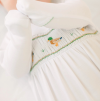 Magnolia Baby | Mallard Moments Smocked Footie