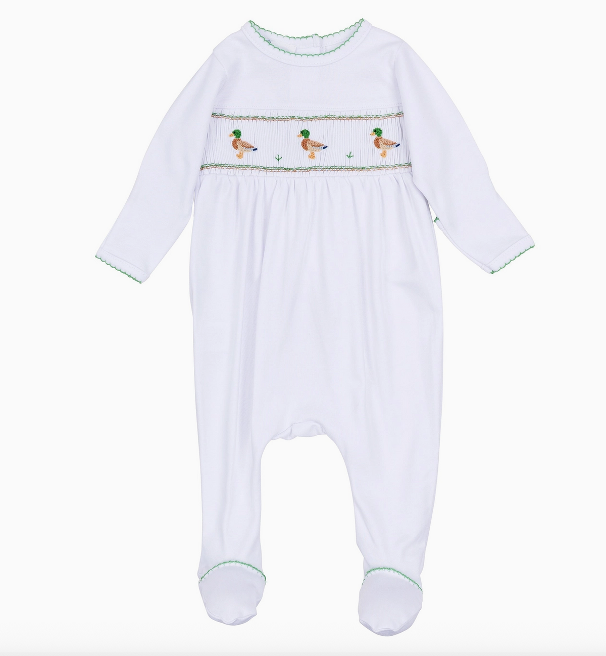 Magnolia Baby | Mallard Moments Smocked Footie