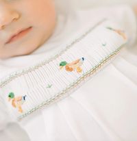 Magnolia Baby | Mallard Moments Smocked Boy Bubble