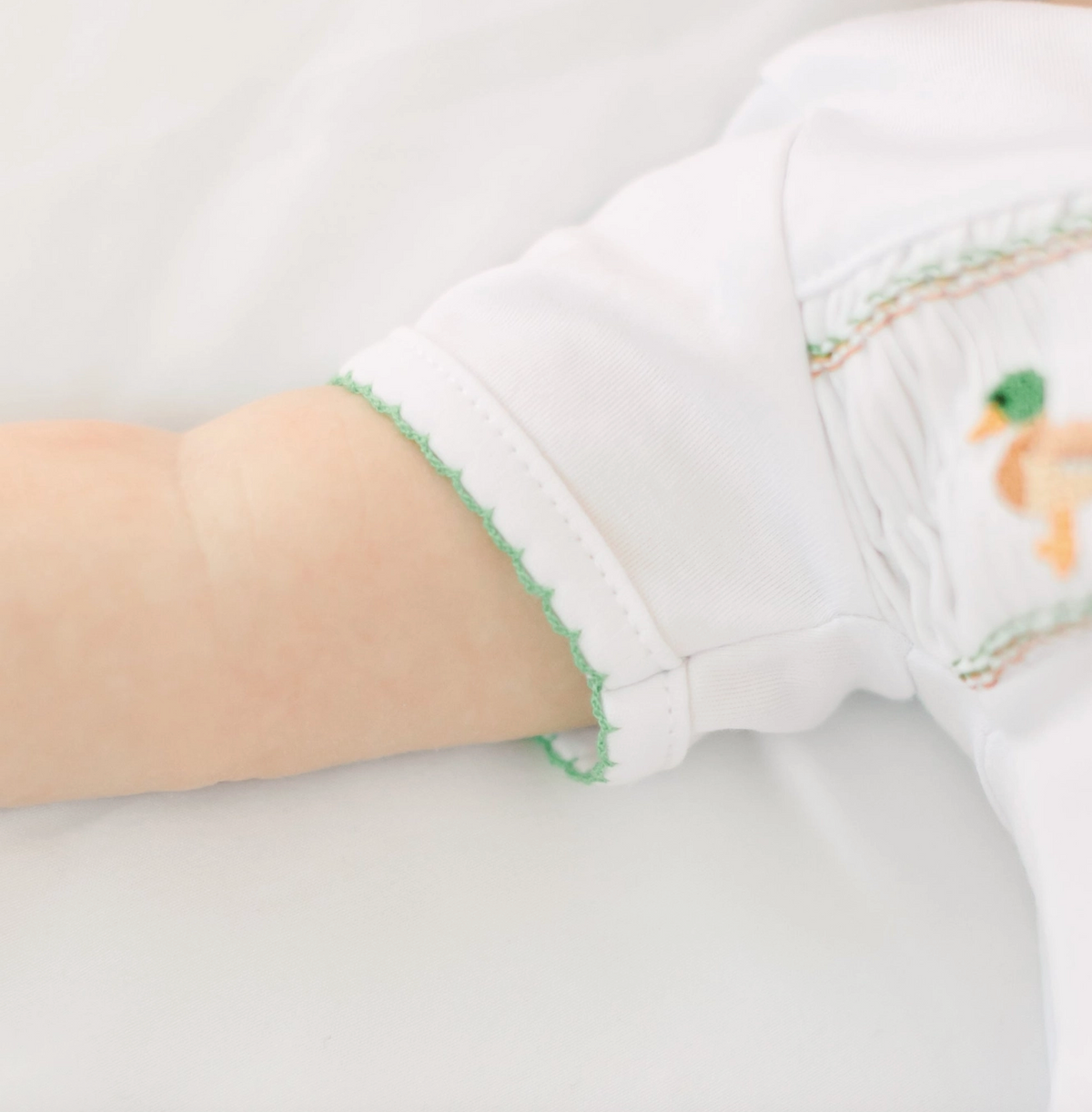 Magnolia Baby | Mallard Moments Smocked Boy Bubble