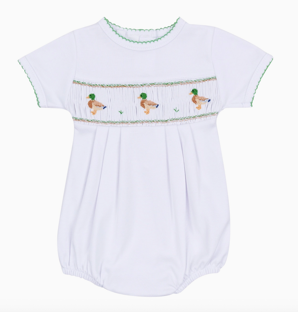 Magnolia Baby | Mallard Moments Smocked Boy Bubble