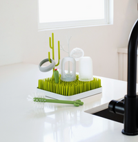 Boon | Grass Countertop Drying Rack with Twig | Green