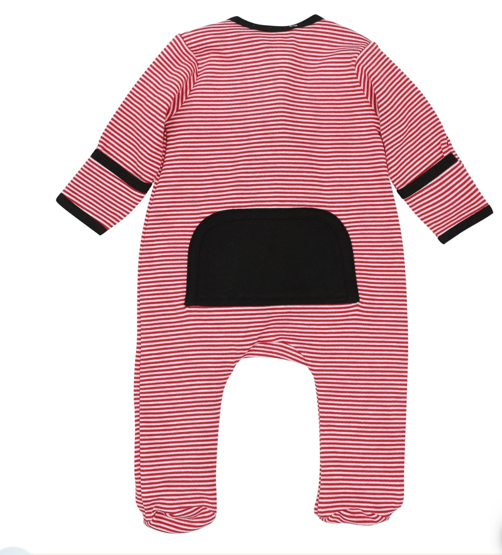 Magnolia Baby | Bulldog Pride Applique Zip Footie