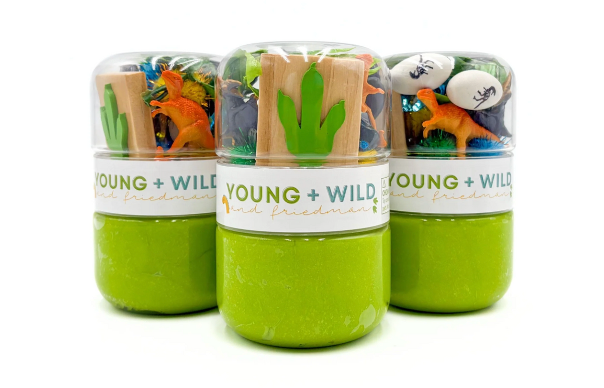 Grab & Go Sensory Dough Jar | Dinosaur