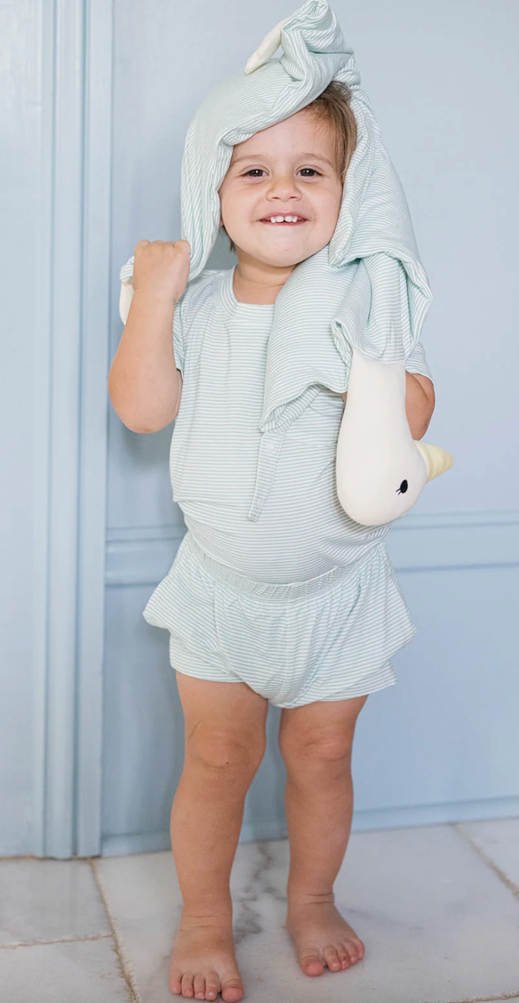 Uptown Baby | Duck Lovey Blanket + Paci Clip Holder