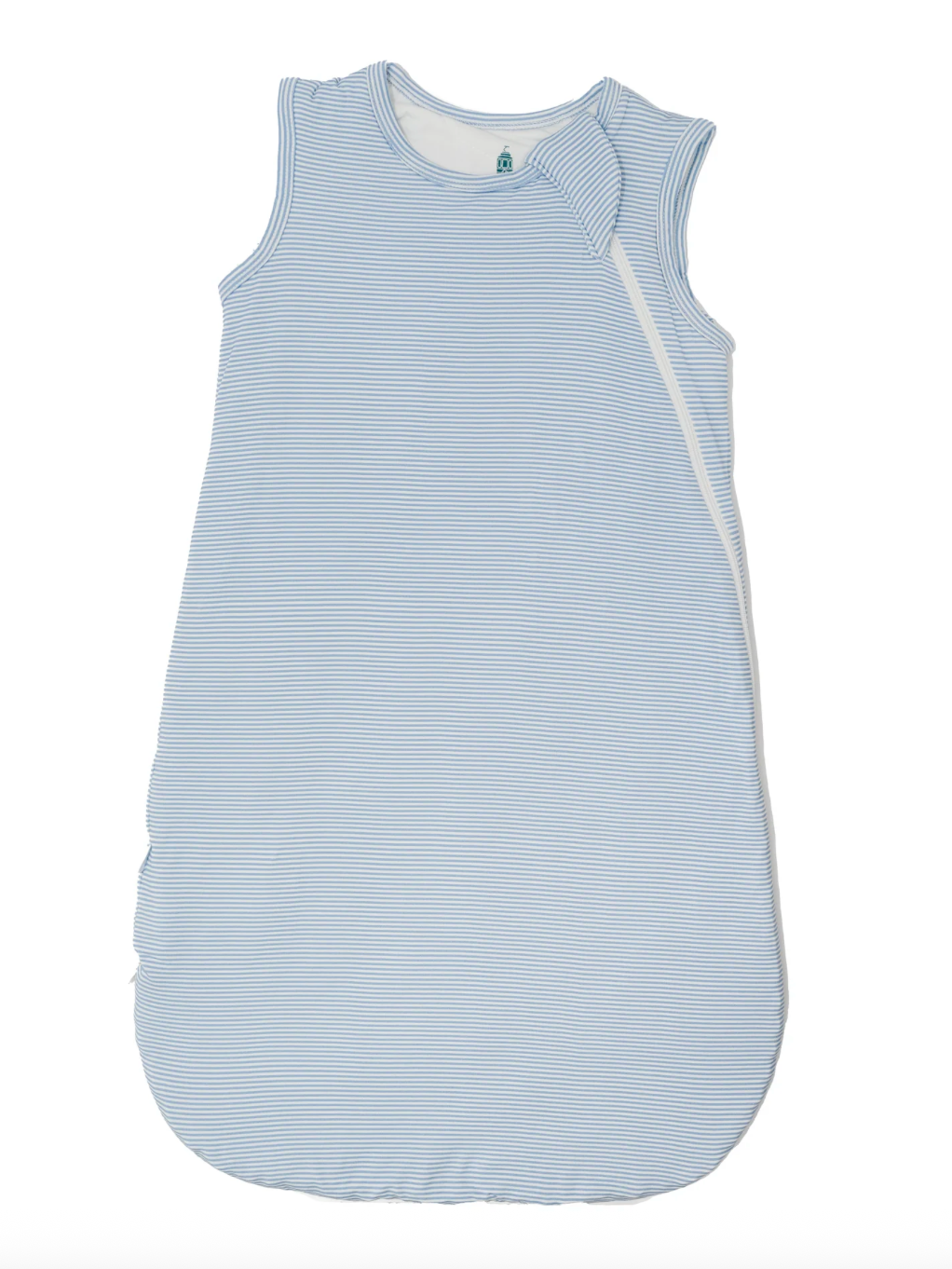 Uptown Baby | Dusty Blue Mini-Stripe Sleep Sack