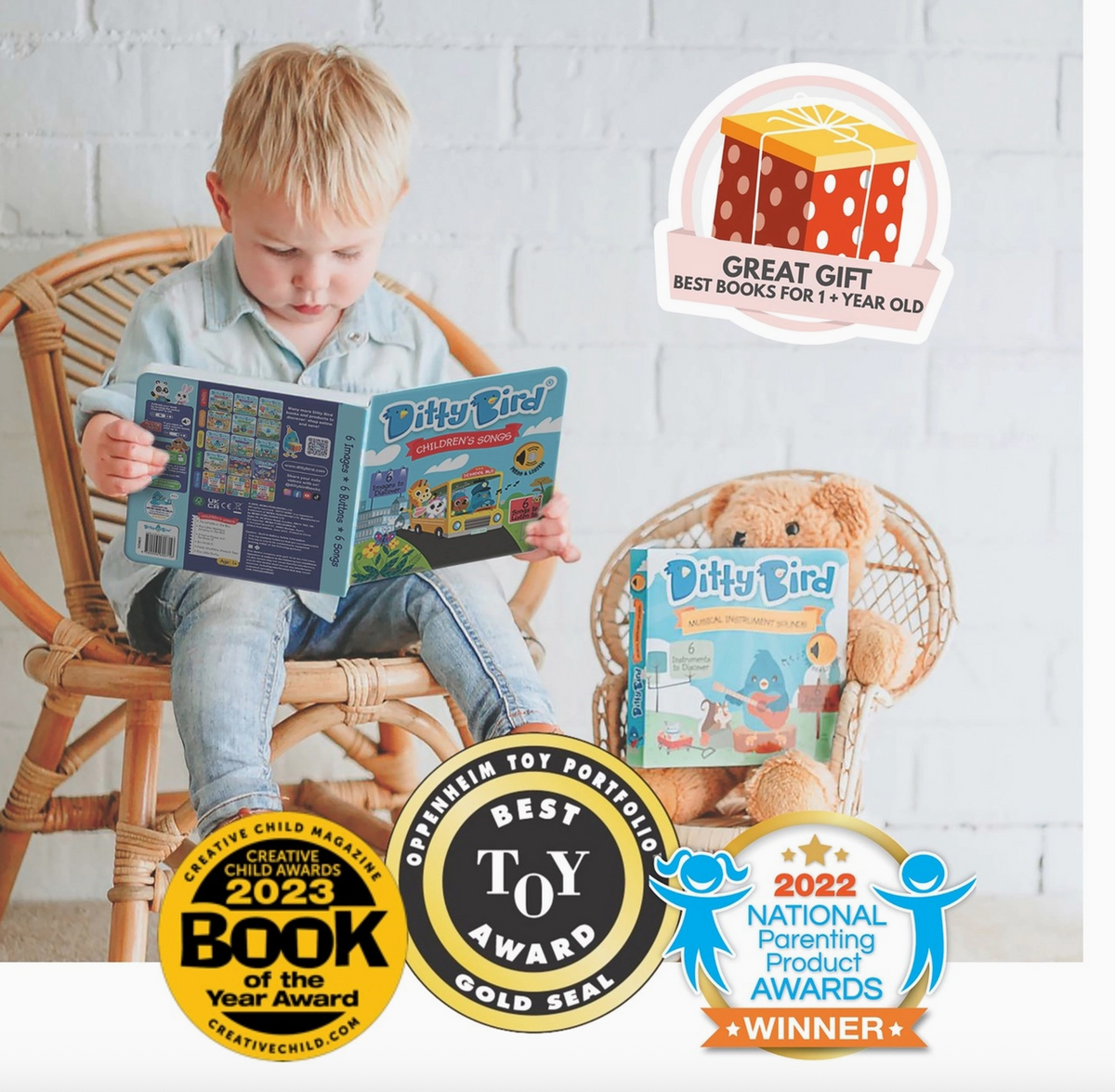Ditty Bird |  First 100 Animals Baby Sound Book