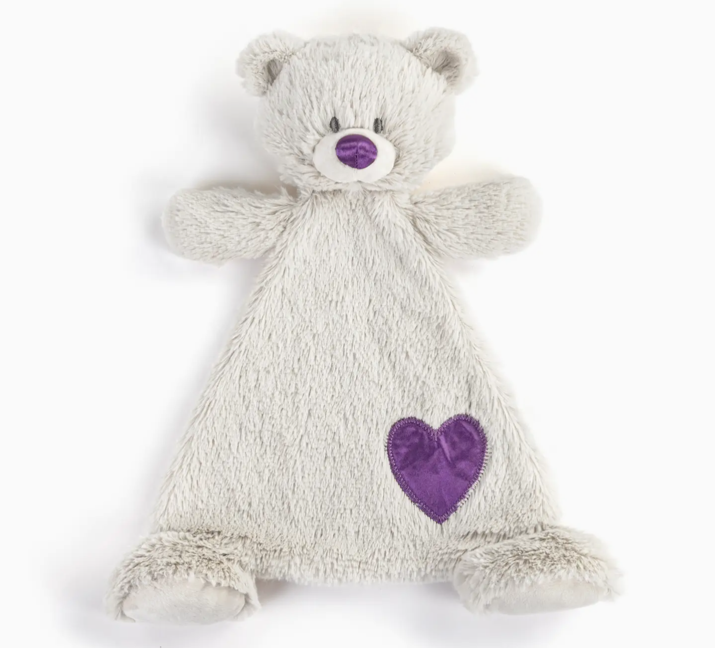 Demdaco Rattle Blankie-February Birthstone Bear