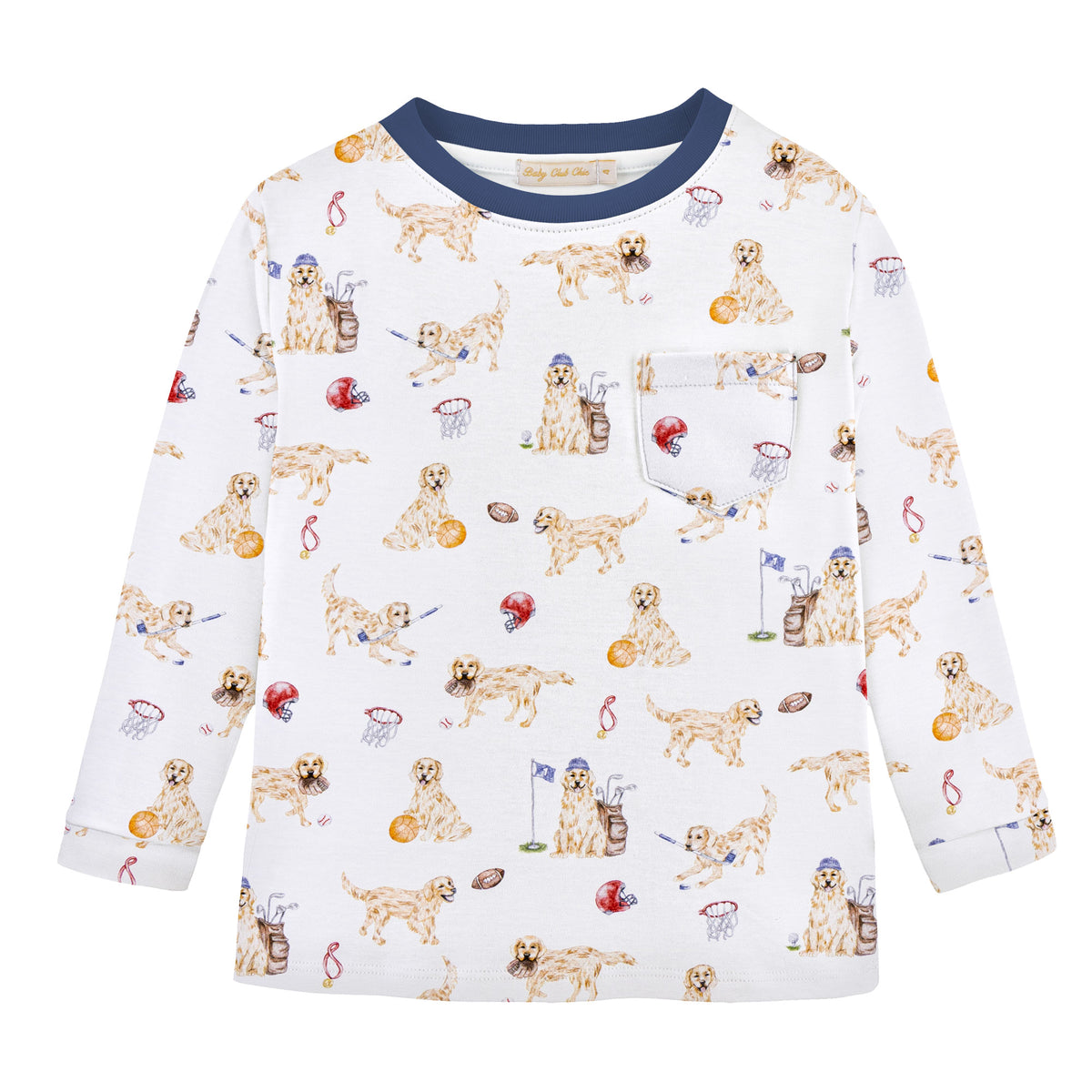Baby Club Chic | Golden League Pima L/S Tee w/ Pocket