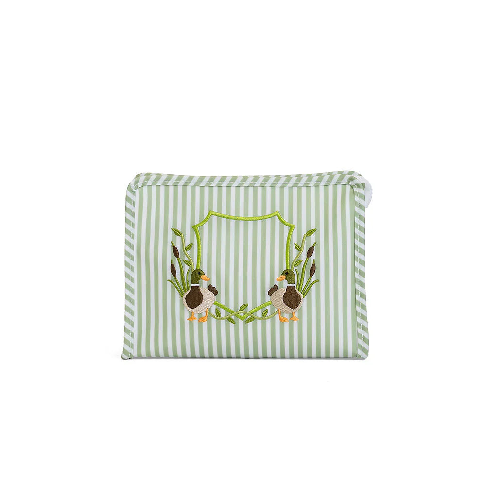 TRVL Design | Medium Roadie | Pimlico Stripe Duck Sage