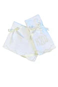 The Proper Peony | Bib & Burp Set - Scallop Dot