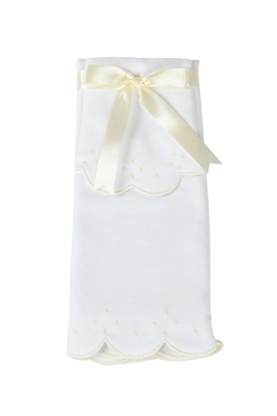 The Proper Peony | Bib & Burp Set - Scallop Dot