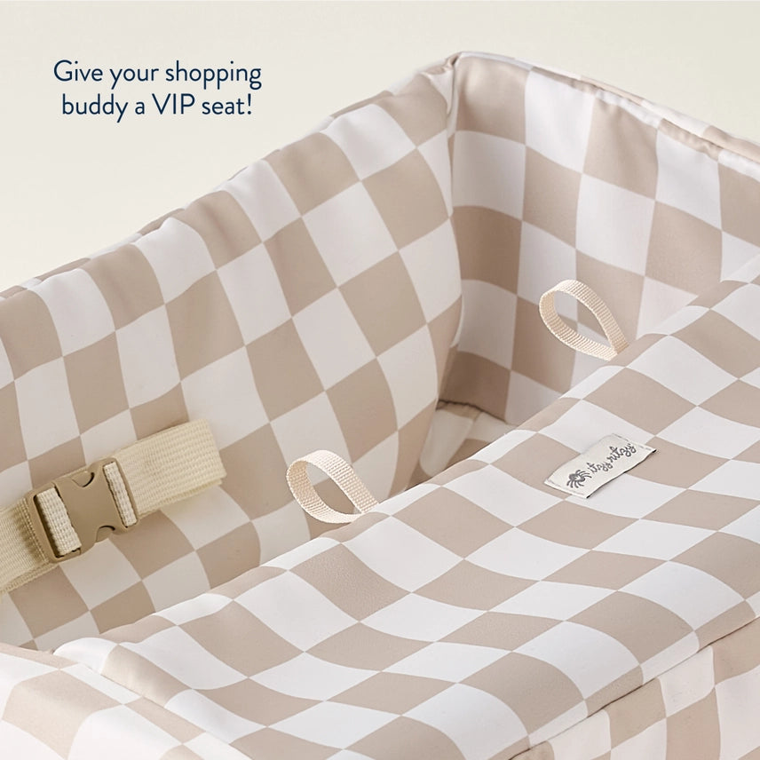 Itzy Ritzy | Checkerboard Itzy Shopping Cart Cover™