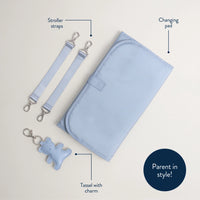 Itzy Ritzy Boss Plus Diaper Bag in Light Blue Bear