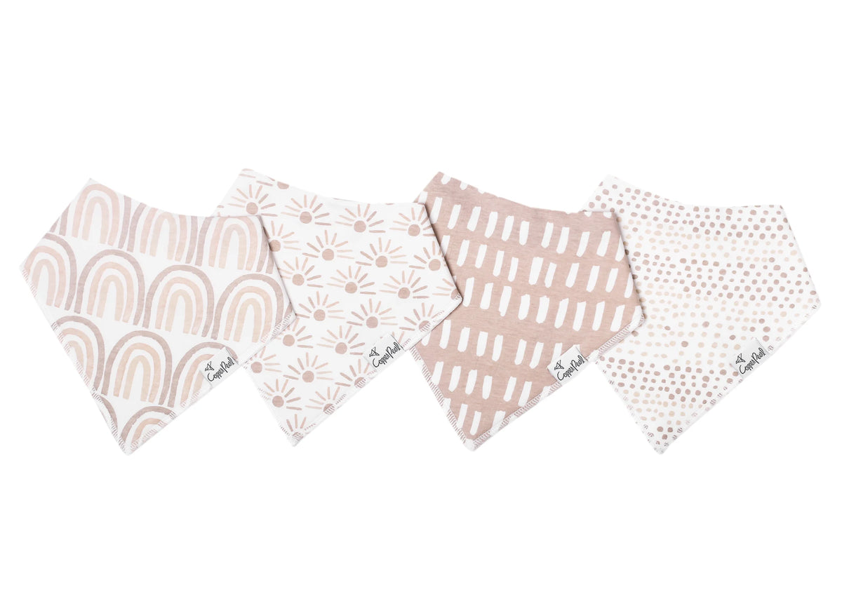 Copper Pearl | Bandana Bib Set- Bliss