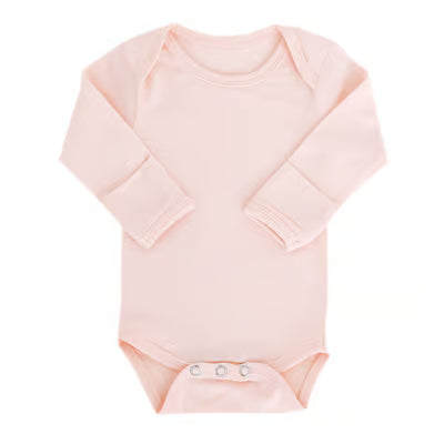 Copper Pearl Long Sleeve Bodysuit-Blush (0-3)