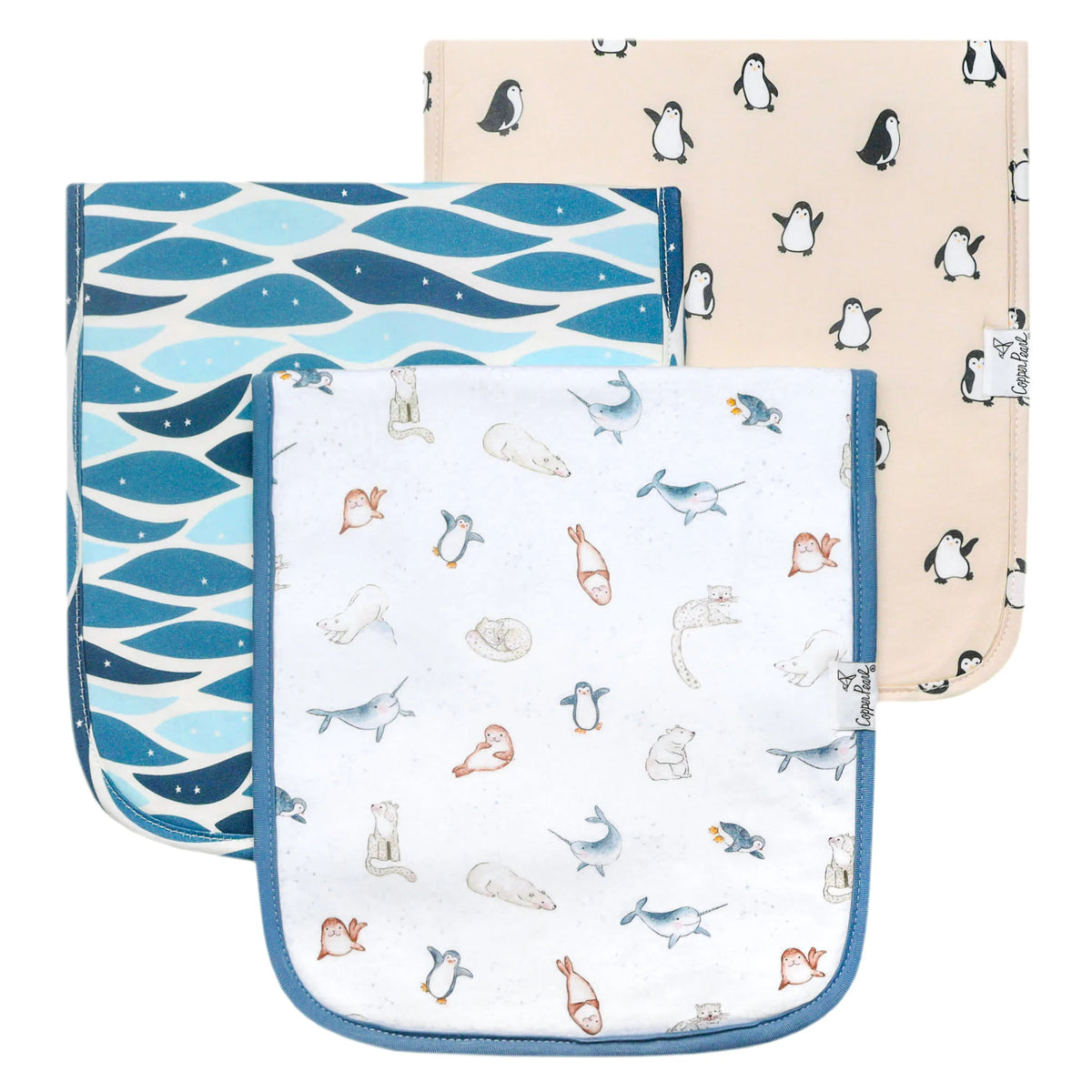 Copper Pearl | Premium Burp Cloth Set- Arctic Wonder
