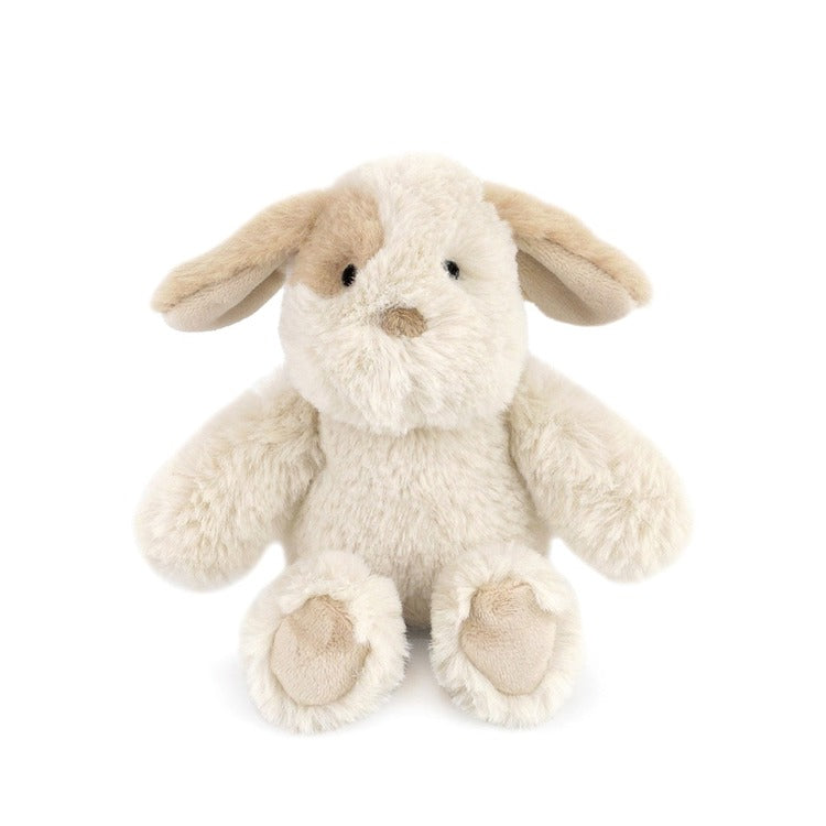 Mon Ami Plush Tan Puppy Rattle