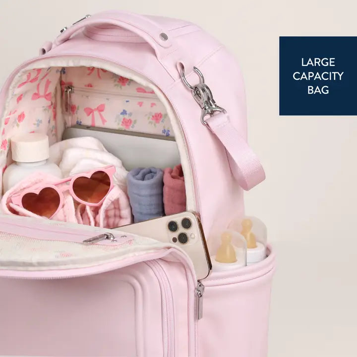 Itzy Ritzy Ribbons & Roses Boss Plus™ Backpack Diaper Bag