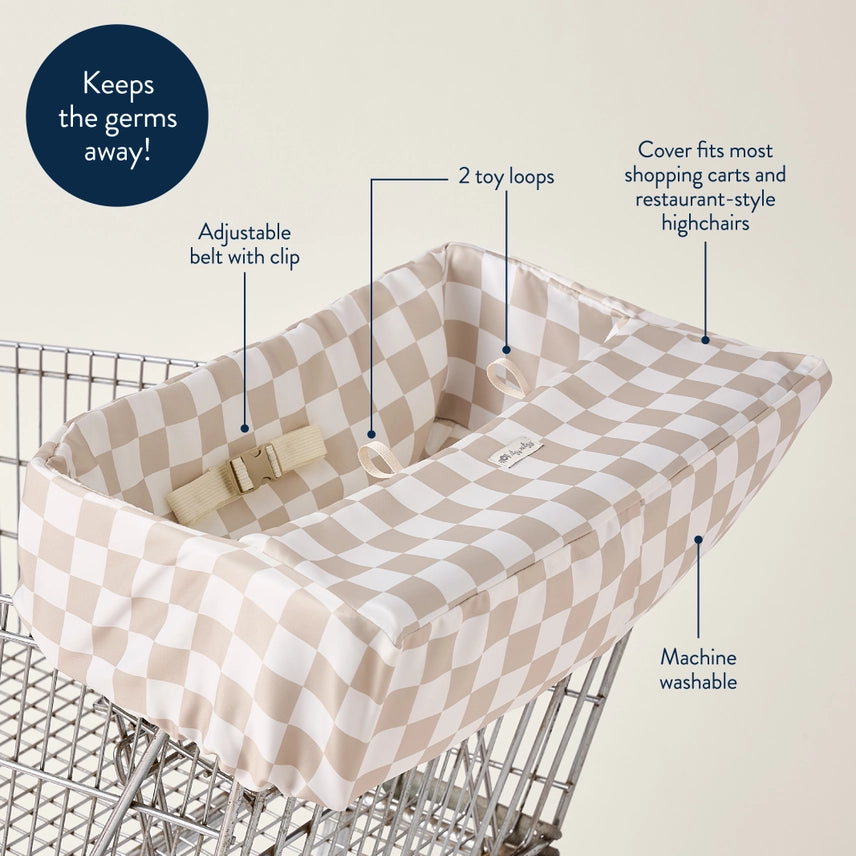 Itzy Ritzy | Checkerboard Itzy Shopping Cart Cover™