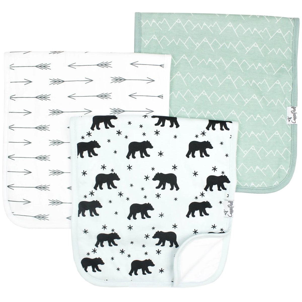 Copper Pearl | Premium Burp Cloths- Archer