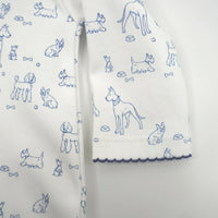 Marcela Dogs Pima Cotton Footie Pajamas