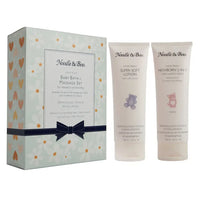 Noodle & Boo Baby Bath & Massage Set, Crème Douce, Green Daisies & Hearts