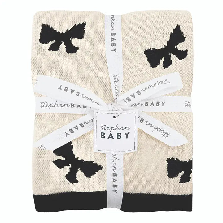 Stephan Baby Plush Blanet Bow