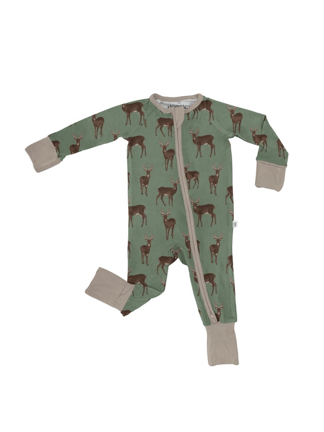 Goosies Deer - Ls Convertible Zip Pjs