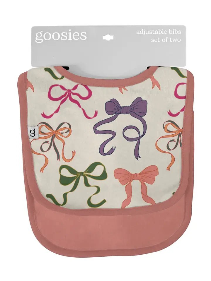 Goosies Bows Bib Set