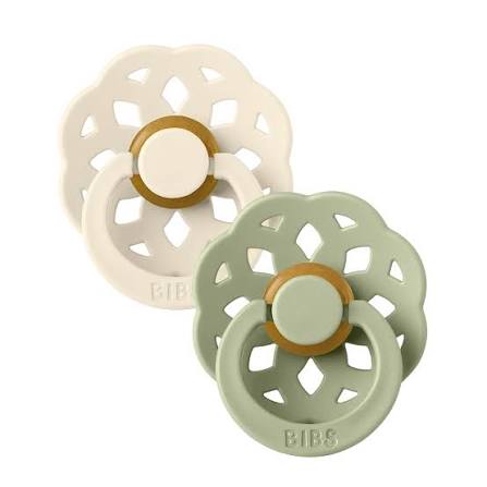 BIBS | Boheme Pacifiers 2 Pack - Ivory/Sage