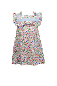 The Proper Peony Geranium Sleeveless  Dress